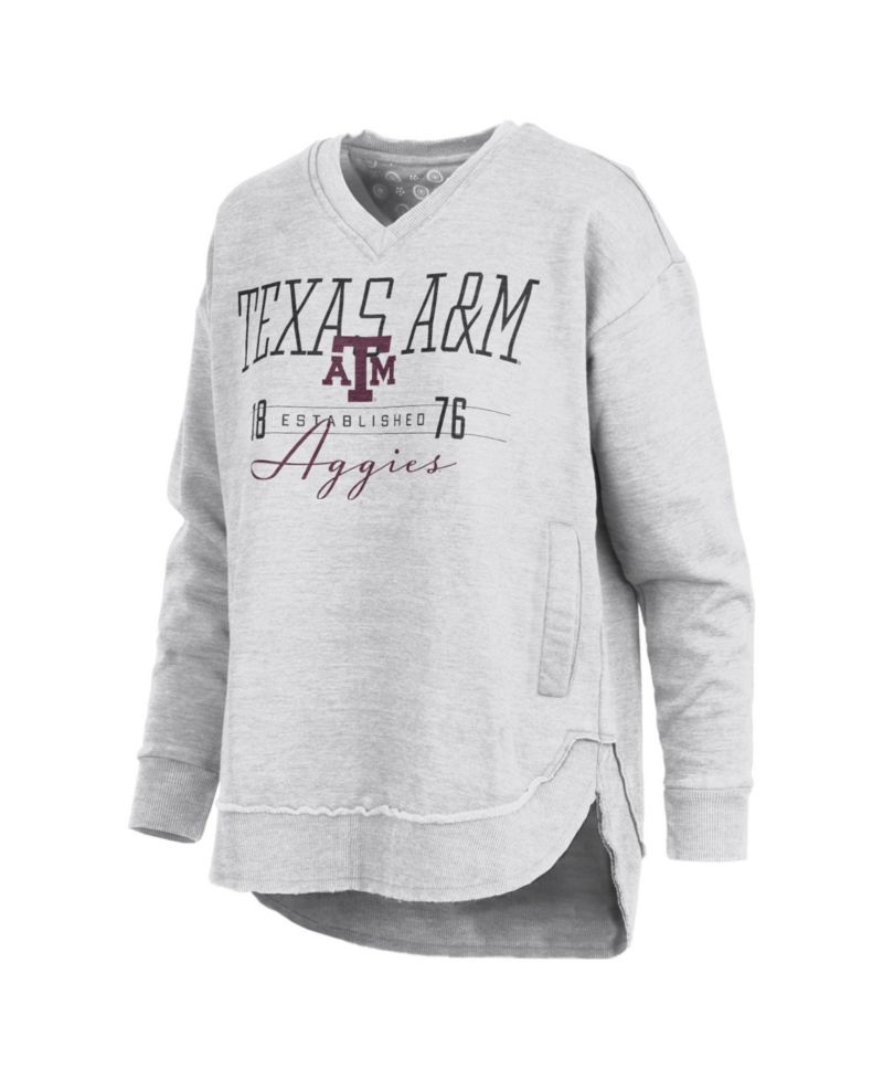 Women's Texas A&M Aggies Marcus East Hall Poncho V-Neck Sweatshirt