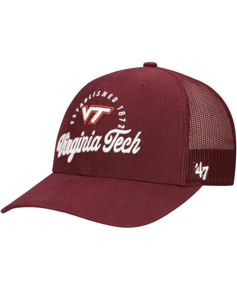 Men's Maroon Virginia Tech Hokies Pitstop Trucker Adjustable Hat