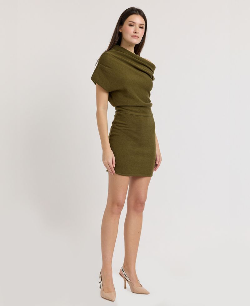 Women's Margot Asymmetric Pull-On Sweater Dress