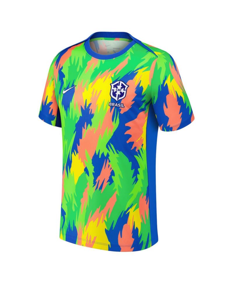 Men's Blue Brazil Women's National Team 2025 Academy Pro Pre-Match Performance Jersey