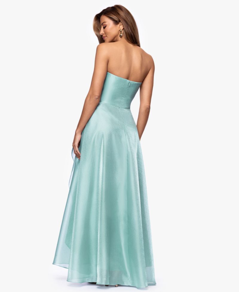 Petite Sleeveless Organza Ball Gown