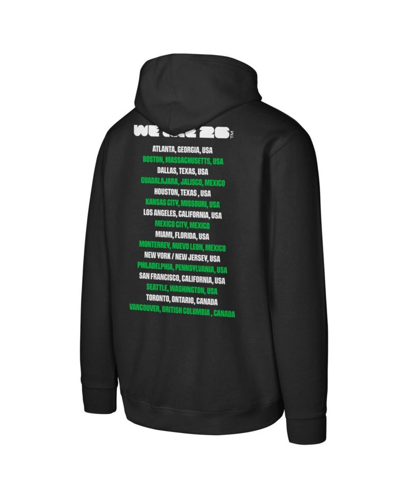Big Boys and Girls Black FIFA World Cup 2026 Graphic Hoodie