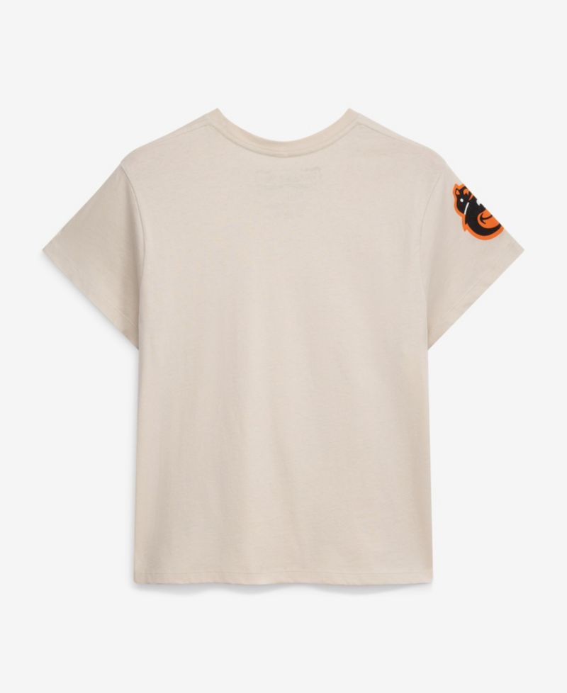 Women's Cal Ripken Jr. Cream Baltimore Orioles Cooperstown Name & Number Throwback T-Shirt
