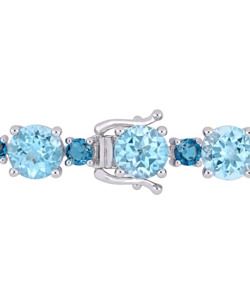 Pink Amethyst (24-5/8 ct.t.w.) Tennis Bracelet in Sterling Silver (Also Available in Citrine)