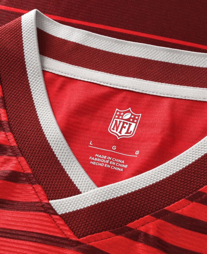 Men's Red Atlanta Falcons Football x Football V-Neck Fan Jersey