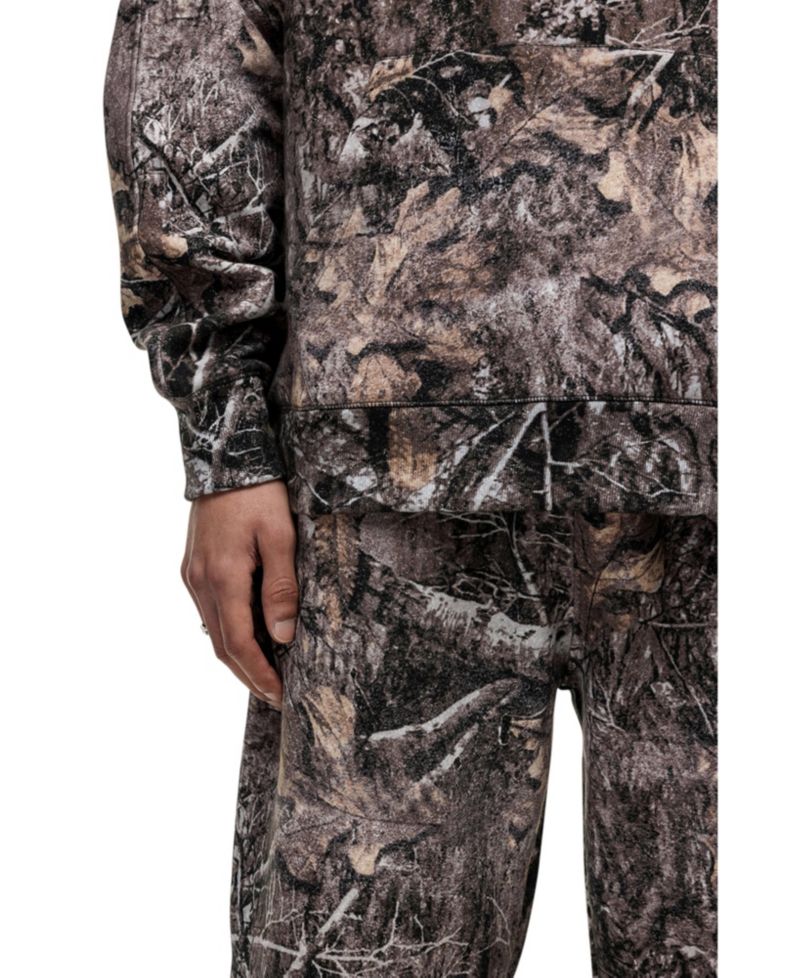 Men's Woodland Camo Print Hoodie