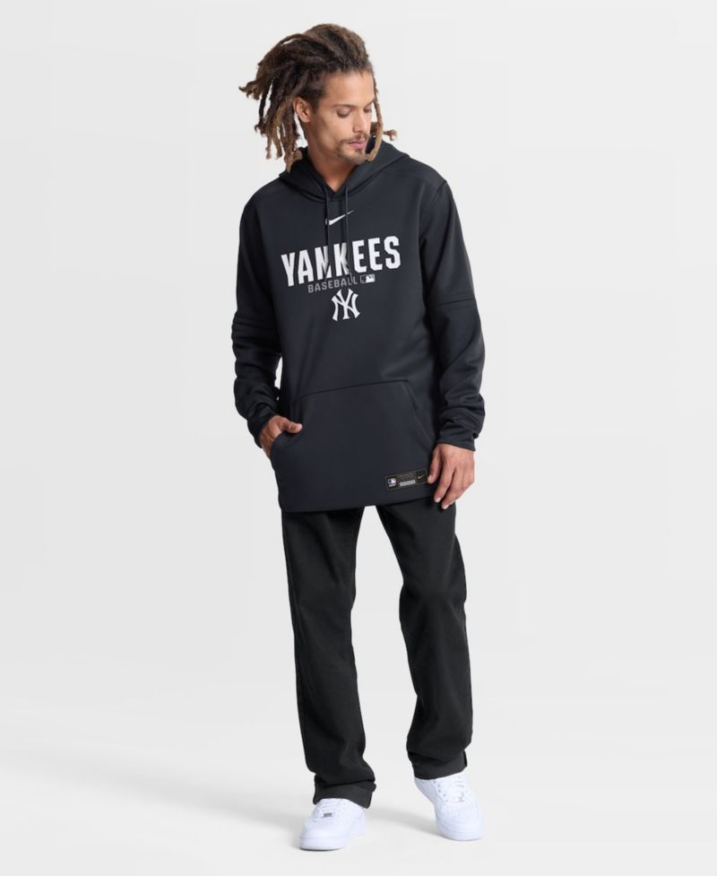 Men's Navy New York Yankees Authentic Collection Therma-FIT Hoodie