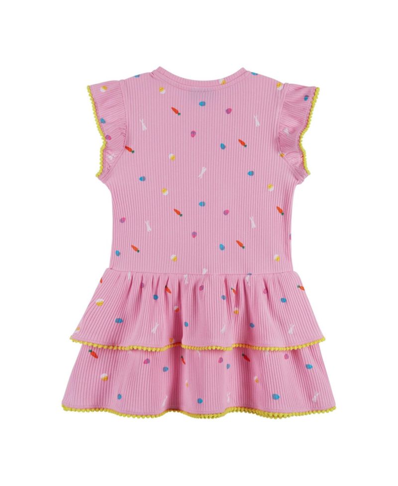 Little Girls Toddler/Child Rib Tiered Dress