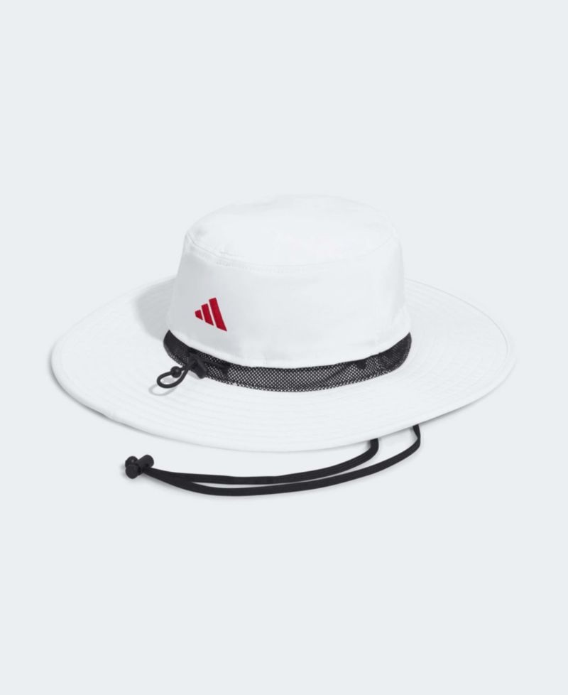 Men's White Texas Tech Red Raiders 2026 Sideline Wide Brim Boonie Bucket Hat