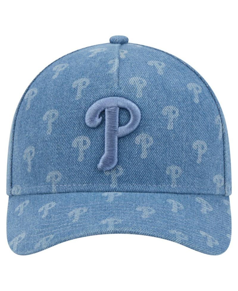 Men's and Women's Denim Philadelphia Phillies A-Frame 9FORTY Adjustable Hat