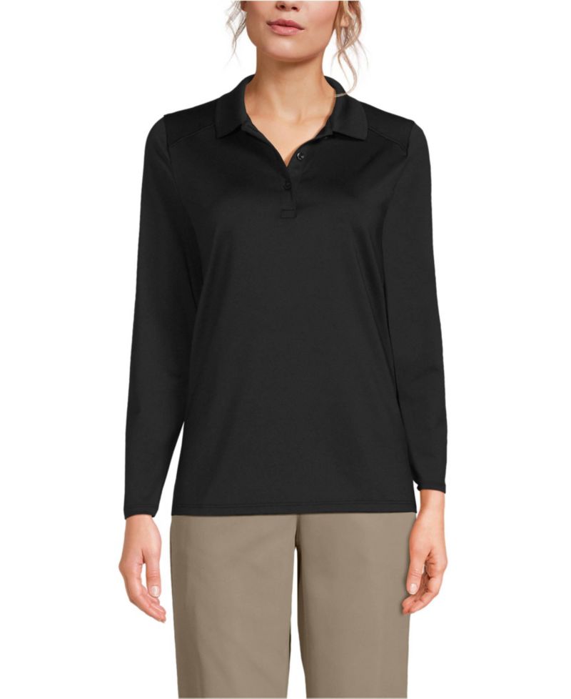 Women's Long Sleeve Feminine Fit Rapid Dry Polo Shirt