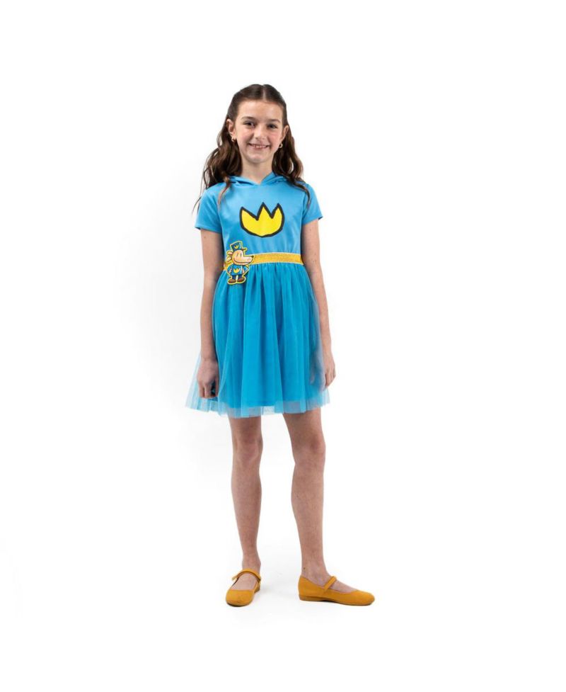 Youth Girl Cosplay Dress With Tulle Skirt And 3D Dog Ears Large (10/12)