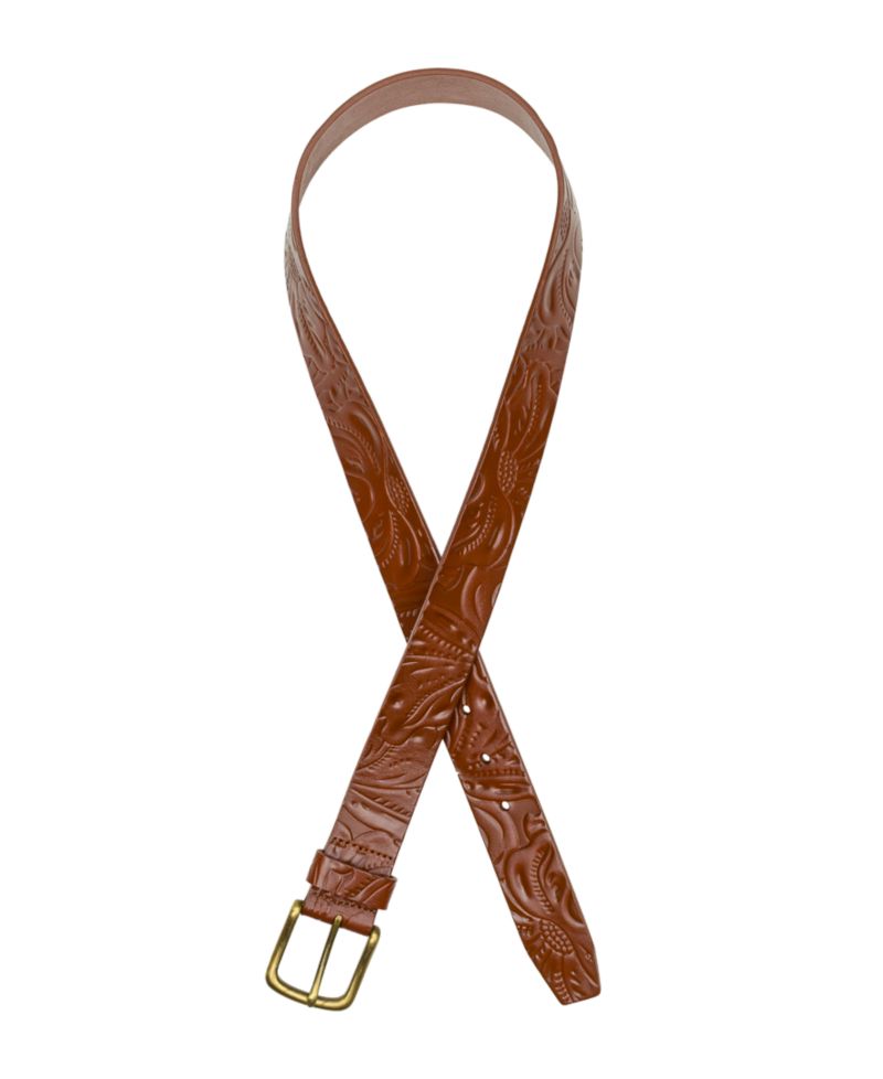Pelosa Leather Tooled Belt