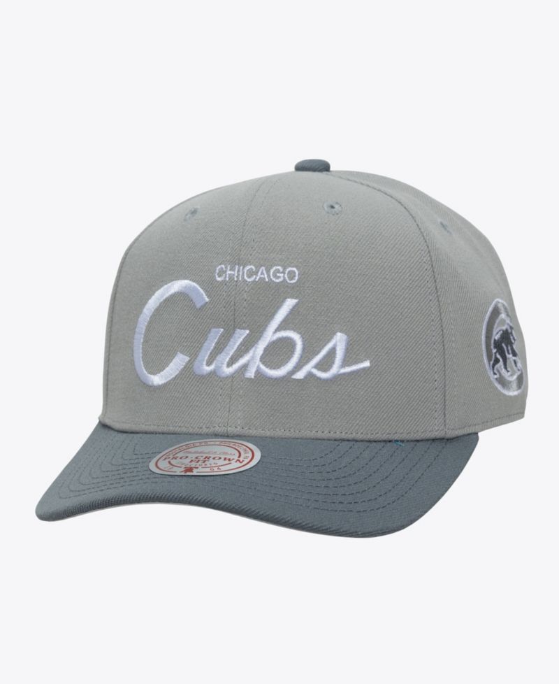 Men's Gray Chicago Cubs Thunderstorm Head Coach Pro-Crown Adjustable Hat