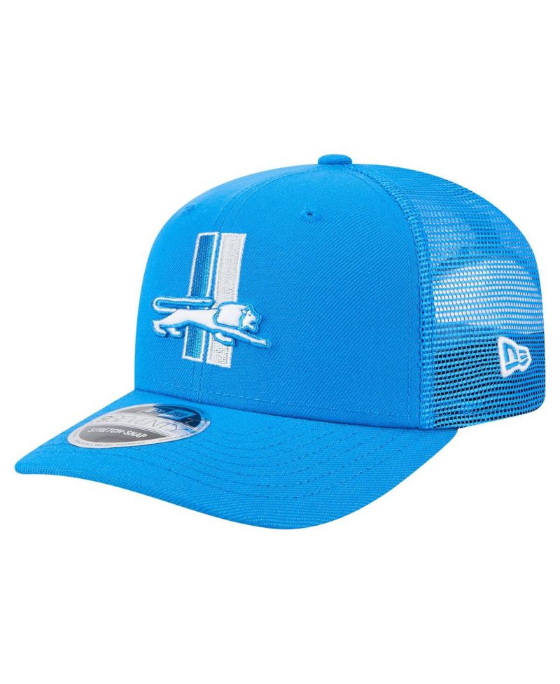 Men's Blue Detroit Lions Main Trucker 9SEVENTY Stretch-Snap Hat