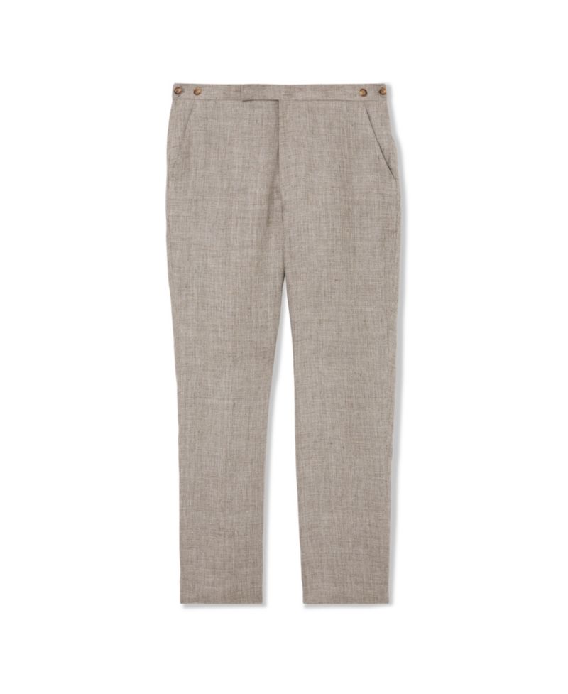 Men's Amore Linen Tailored-Fit Suit Pants