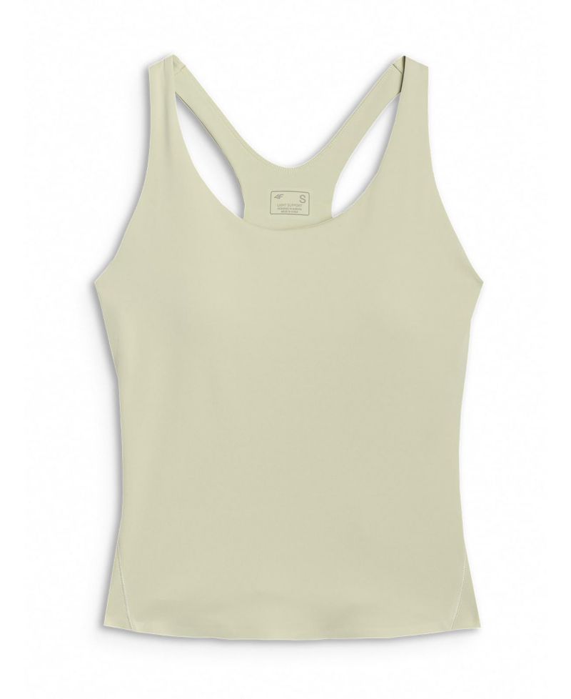 Women’s Quick-Dry Yoga Top – Slim Fit Built-In Bra Low Support