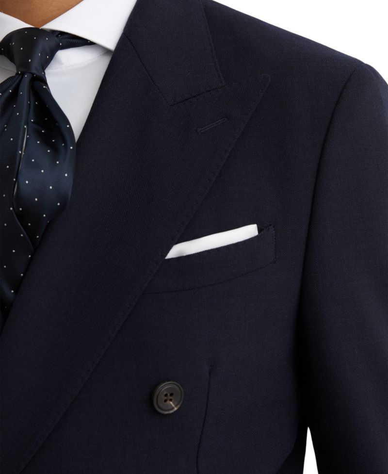 Men's Belmont Tailored-Fit Double-Breasted Textured Suit Blazer