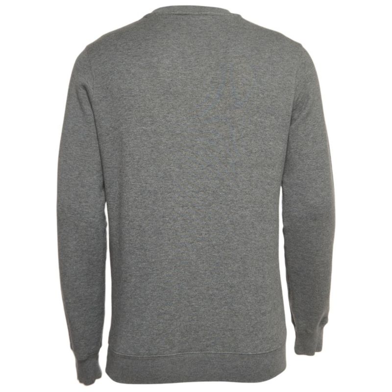 Men's Grey Eagle Print Cotton Knit Sweatshirt