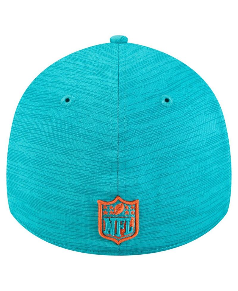 Men's Aqua Miami Dolphins Stripes 39THIRTY Flex Hat