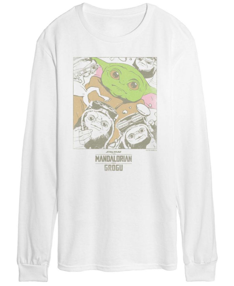 Men's The Mandalorian & Grogu And Friends Vintage Faded Graphic T-Shirt
