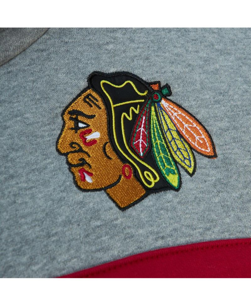 Men's Black, Gray Chicago Blackhawks Head Coach Pullover Hoodie