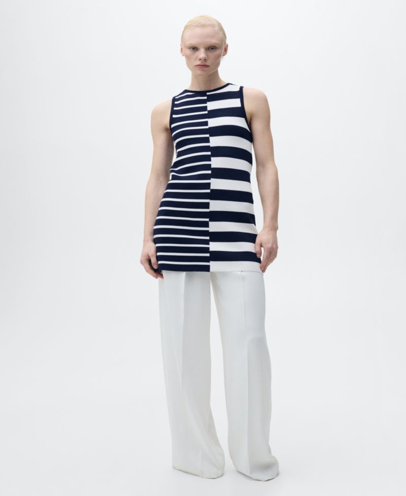 Women's Combined Stripes Knitted Dress