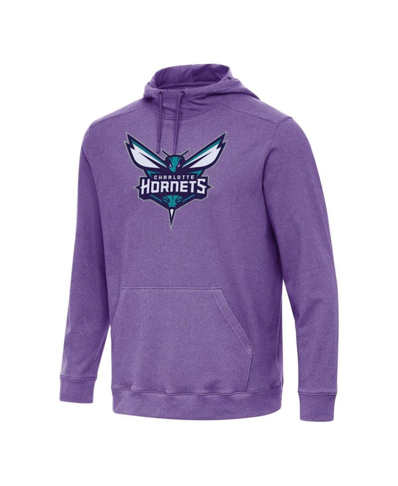 Men's Heather Purple Charlotte Hornets Cloud Pullover Hoodie