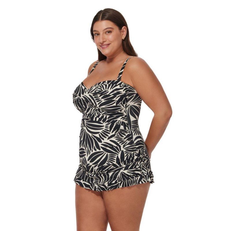 Plus Size Bandeau Swimdress