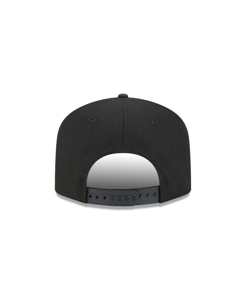 Men's Black Anaheim Ducks Script A-Frame 9FIFTY Snapback Hat