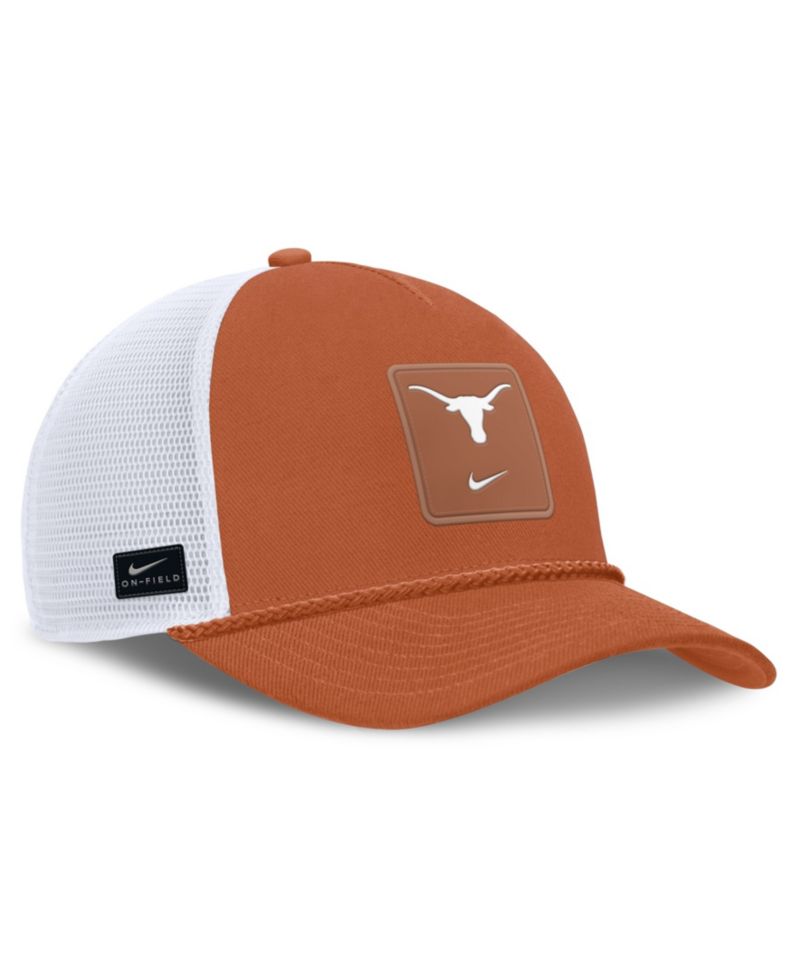 Men's and Women's Texas Orange Texas Longhorns 2026 On-Field Gameday Rope Trucker Adjustable Hat