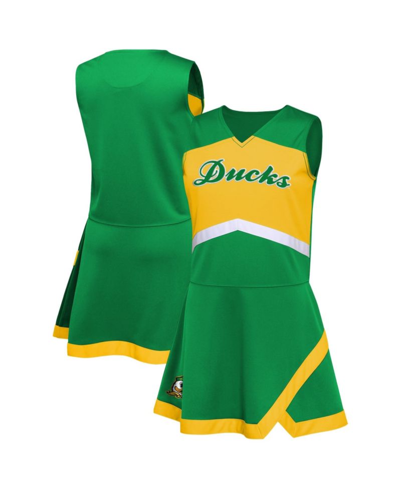 Big Girls Green Oregon Ducks Cheer Captain Jumper Dress