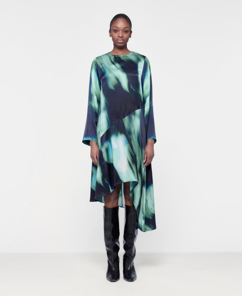 Women's Printed Paneled Dress
