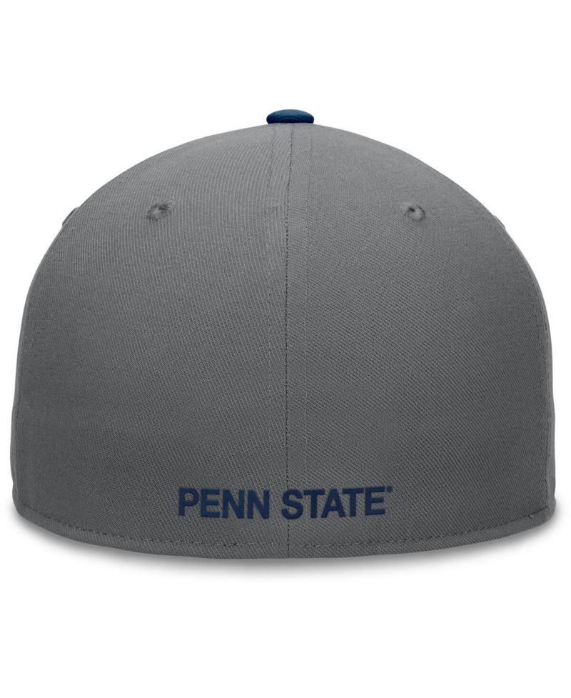 Men's Gray/Navy Penn State Nittany Lions Rally Two-Tone Fitted Hat
