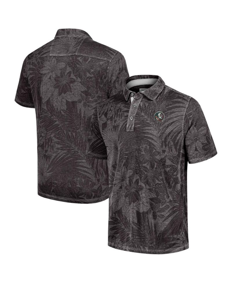 Men's Black Florida State Seminoles Sport Santiago Paradise Polo Shirt