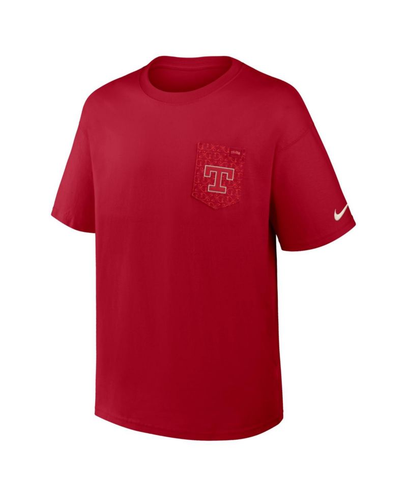 Men's Red Texas Rangers City Connect Max90 Pocket T-Shirt