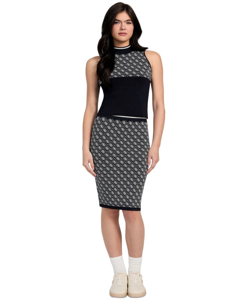 Women's Lise 4G-Logo Pull-On Sweater Skirt