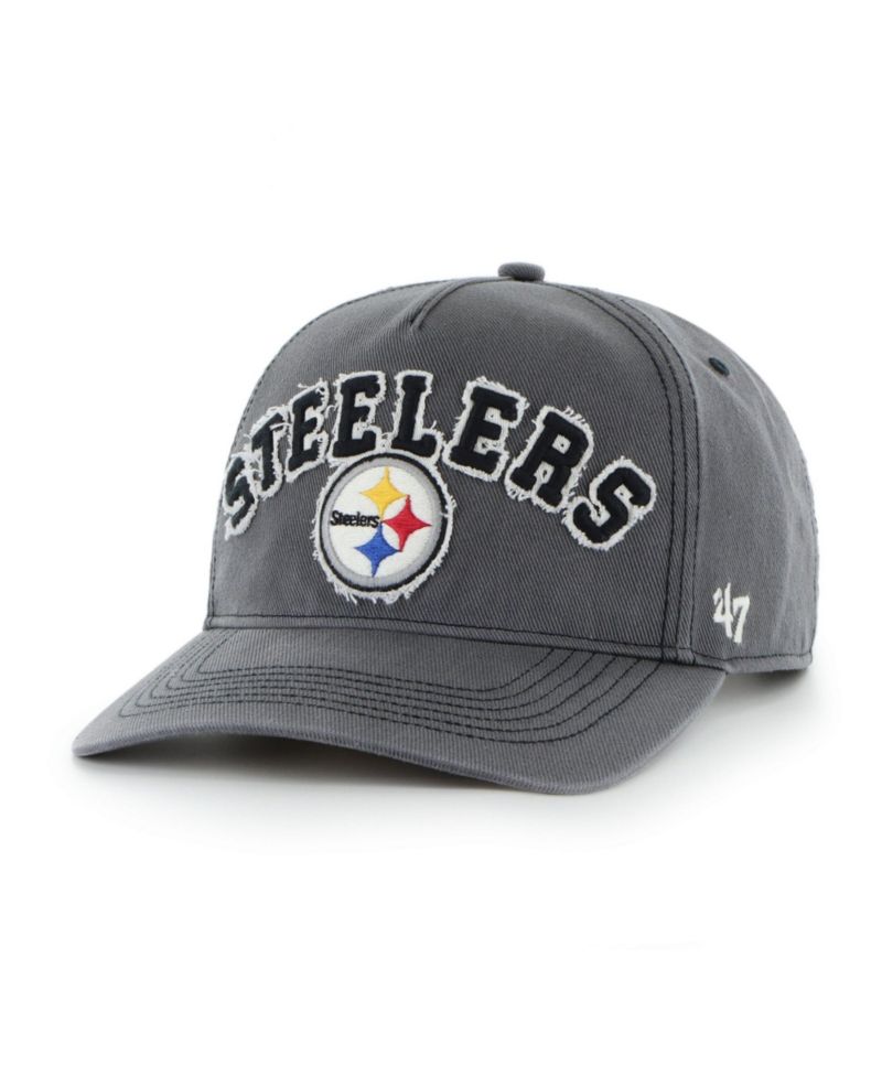 Men's Charcoal Pittsburgh Steelers Calderwood Well Worn Hitch Adjustable Hat