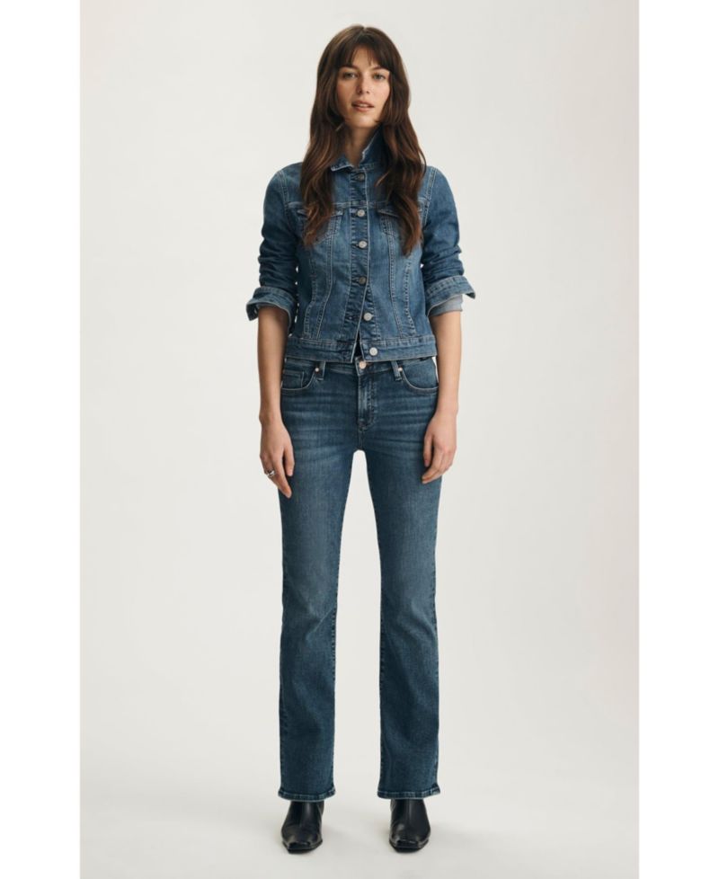 Women's Molly Mid Rise Bootcut Bootcut In Dark Brushed Flex Blue