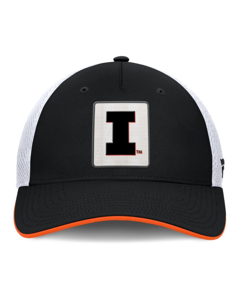 Men's Black Illinois Fighting Illini 5-Panel Matter Flex Hat