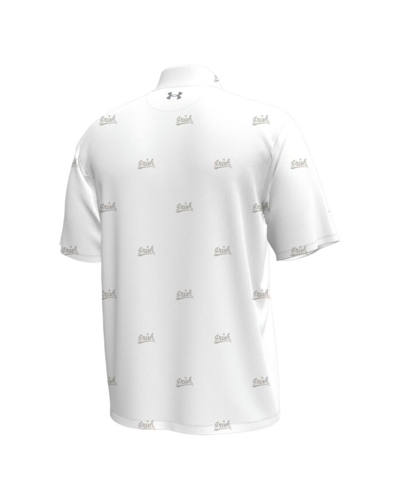 Men's White Notre Dame Fighting Irish Gameday Armourfuse Button-Up Shirt