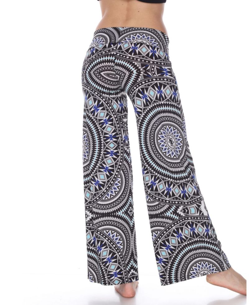 Geometric Print Palazzo Pants
