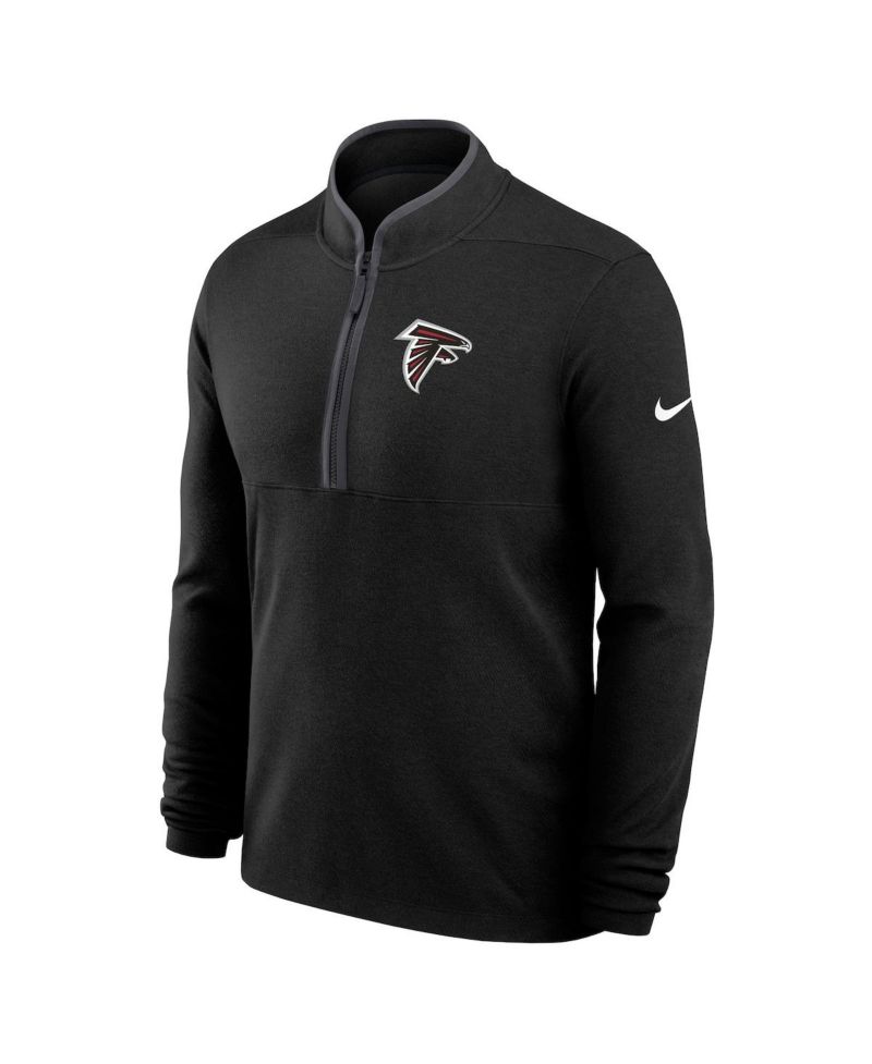 Men's Black Atlanta Falcons Lightweight Victory Performance Half-Zip Pullover