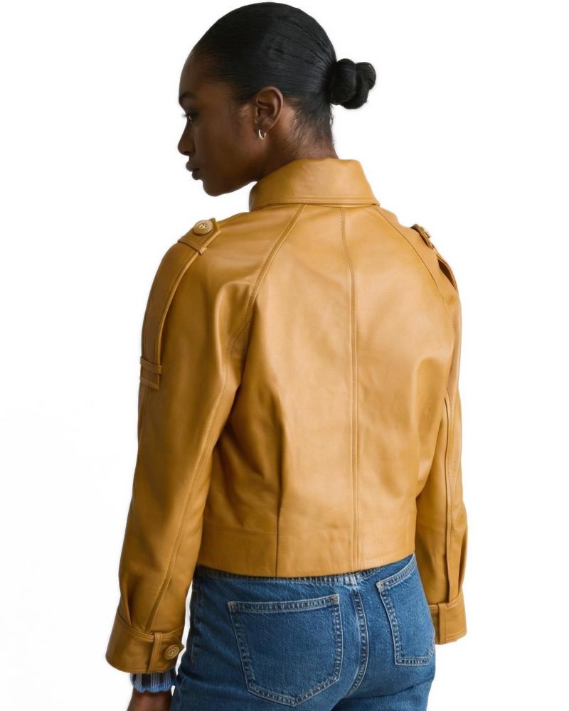 Women's Rose Leather Jacket