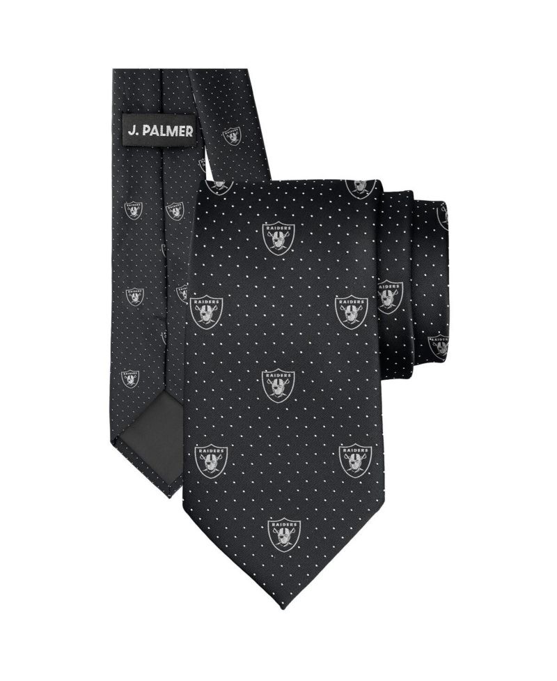 Men's Las Vegas Raiders Game Day Polka Dot Tie