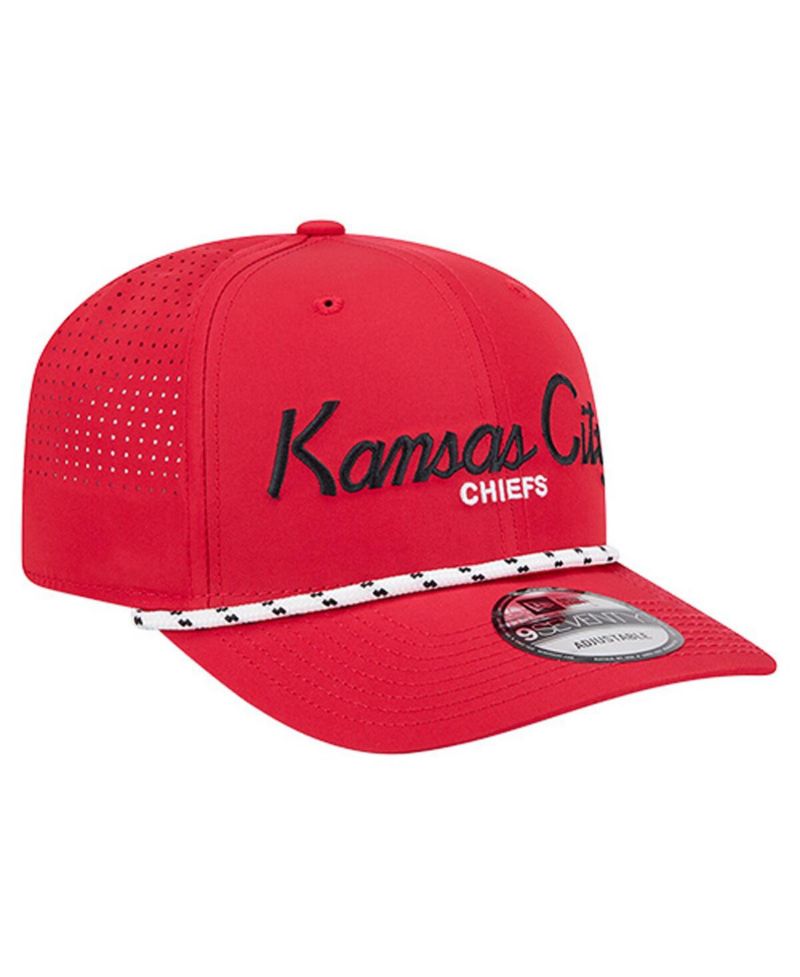 Men's Red Kansas City Chiefs Script 9SEVENTY Adjustable Hat