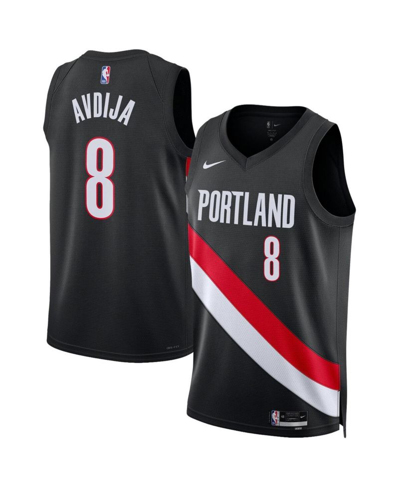 Men's and Women's Deni Avdija Black Portland Trail Blazers Swingman Jersey - Icon Edition