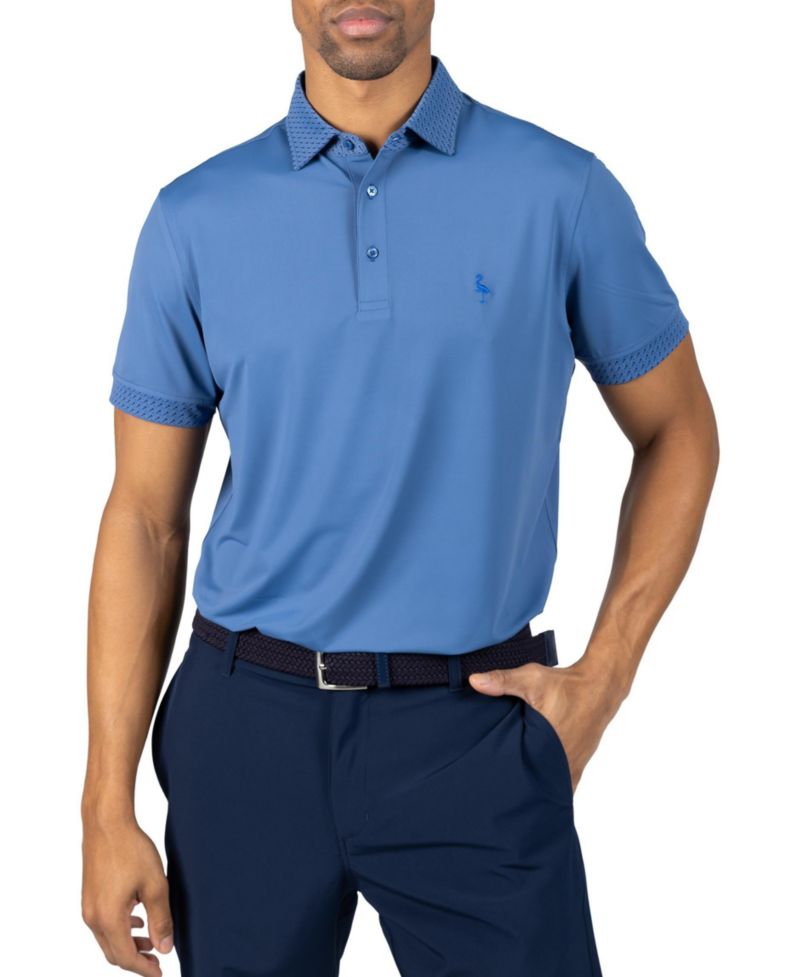 Men's Micro Perforated Performance Short Sleeve Polo
