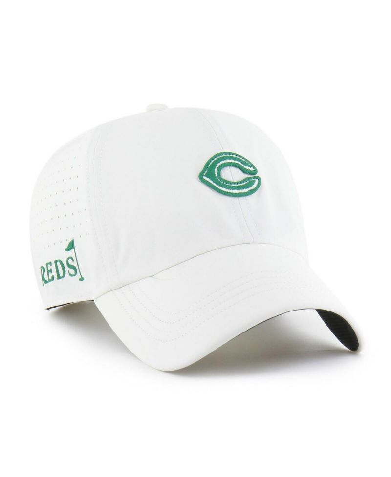 Men's White Cincinnati Reds Elevated Greens Clean Up Adjustable Hat