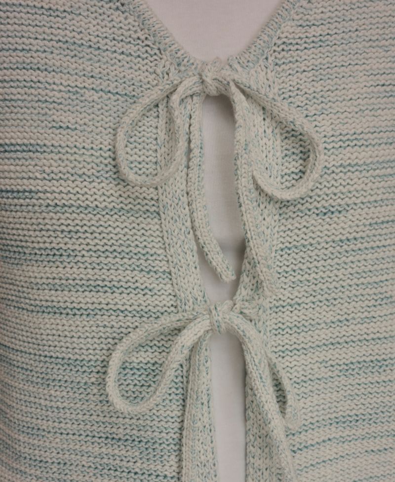 Women's V-Neck Tie-Front Cardigan